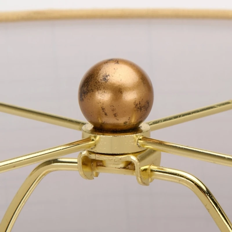 Bronze Resin Cylinder Table Lamp