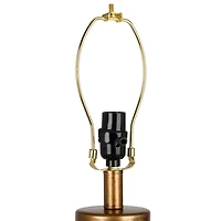 Bronze Resin Cylinder Table Lamp