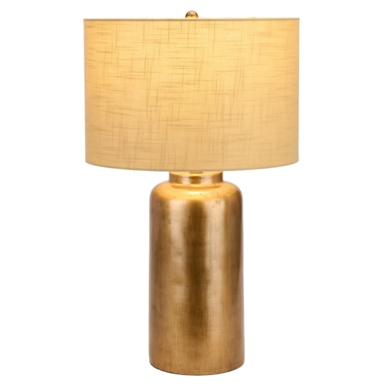 Bronze Resin Cylinder Table Lamp