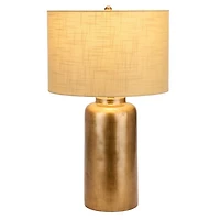Bronze Resin Cylinder Table Lamp