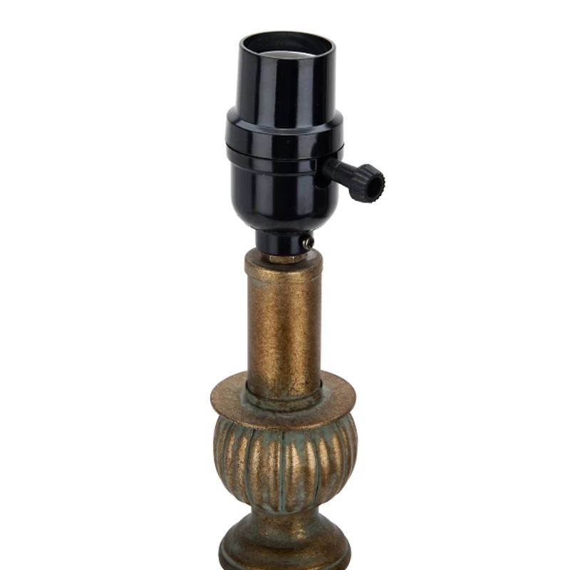 Distressed Gold Resin Buffet Lamp