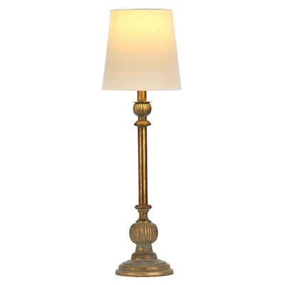 Distressed Gold Resin Buffet Lamp