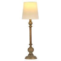 Distressed Gold Resin Buffet Lamp