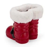 Red Santa Boots Statue