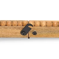 Natural Mango Wood Beaded Blanket Ladder