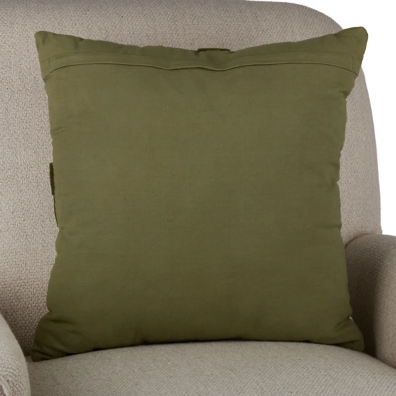 Plaid Velvet Cross Pillow