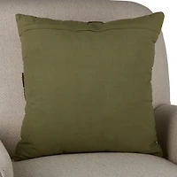 Plaid Velvet Cross Pillow