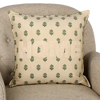 Home Sage Floral Pillow