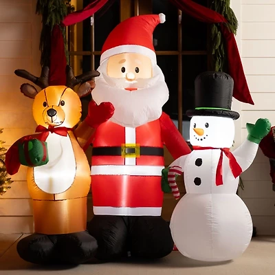 Inflatable Santa & Friends, Set of 3
