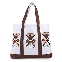 Espresso Martini Sequin Canvas Tote