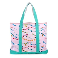 Sequin Friendship Bracelet Canvas Tote