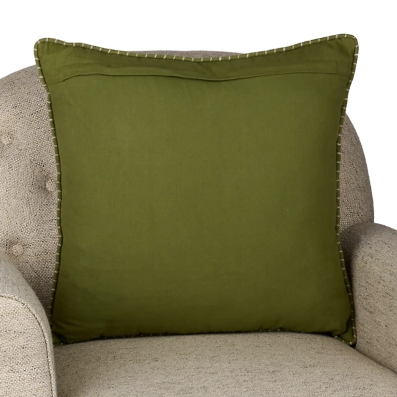 Sage Pinstripe Throw Pillow
