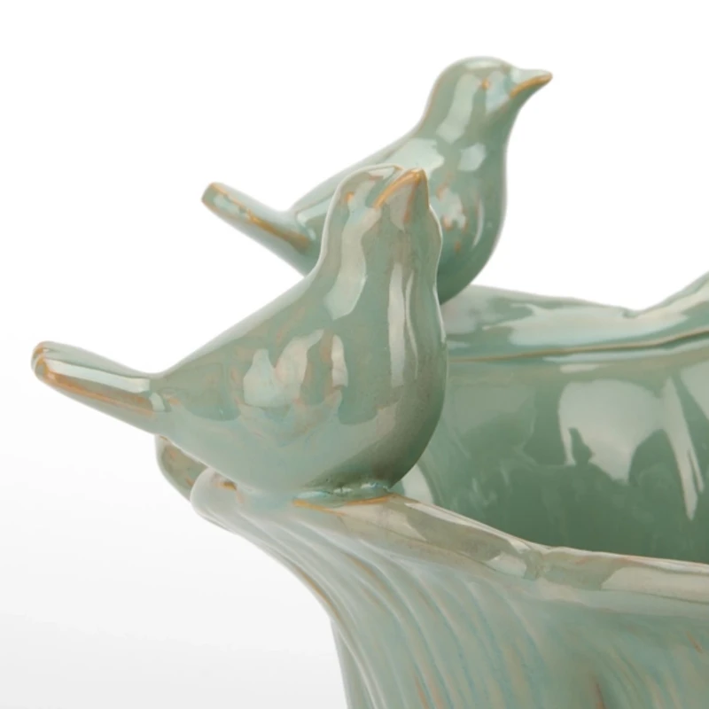 Blue Bird Ceramic Decorative Bowl
