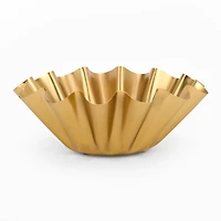 Gold Ruffle Decorative Bowl
