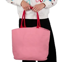 Pink Sequin Candy Cane Christmas Tote