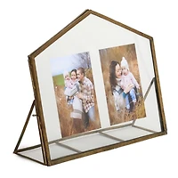 Bronze Metal House Picture Frame, 12 in.