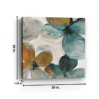 Blue & Orange Bouquet Canvas Art Print