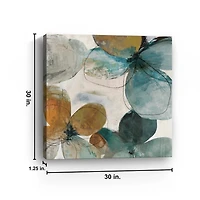 Blue & Orange Bouquet Canvas Art Print