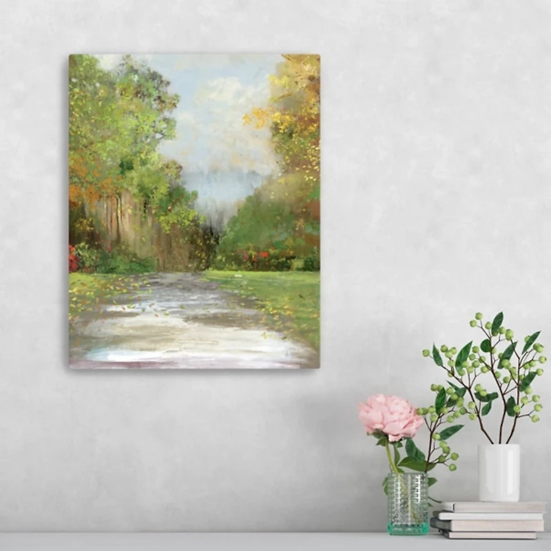Green Plush Path Canvas Art Print