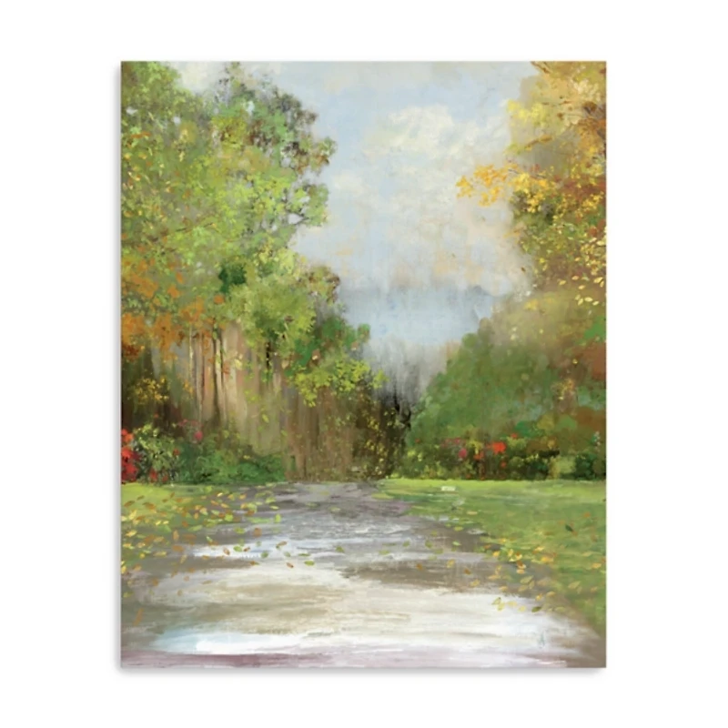 Green Plush Path Canvas Art Print