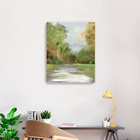 Green Plush Path Canvas Art Print