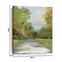 Green Plush Path Canvas Art Print