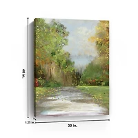 Green Plush Path Canvas Art Print, 30x40