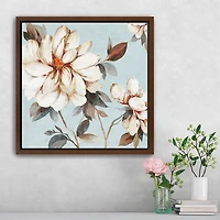 Floral Bliss I Framed Canvas Art Print