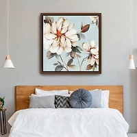 Floral Bliss I Framed Canvas Art Print, 40x40