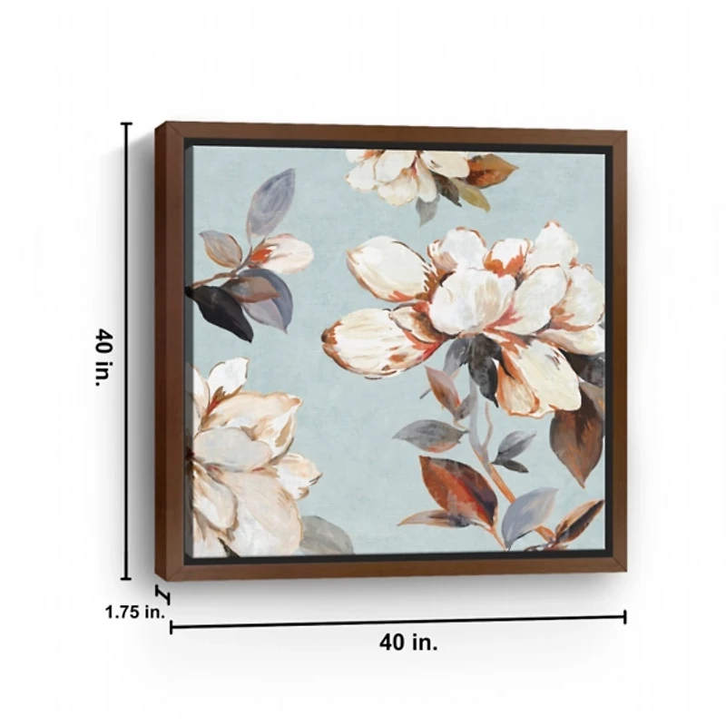 Floral Bliss II Framed Canvas Art Print, 40x40