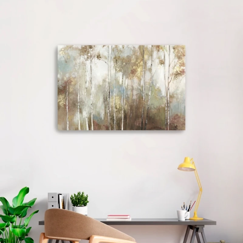 Fine Birch Trees Canvas Art Print