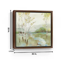 Calm River Framed Canvas Art Print
