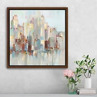 City Escape Framed Canvas Art Print, 22x22