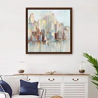 City Escape Framed Canvas Art Print, 30x30