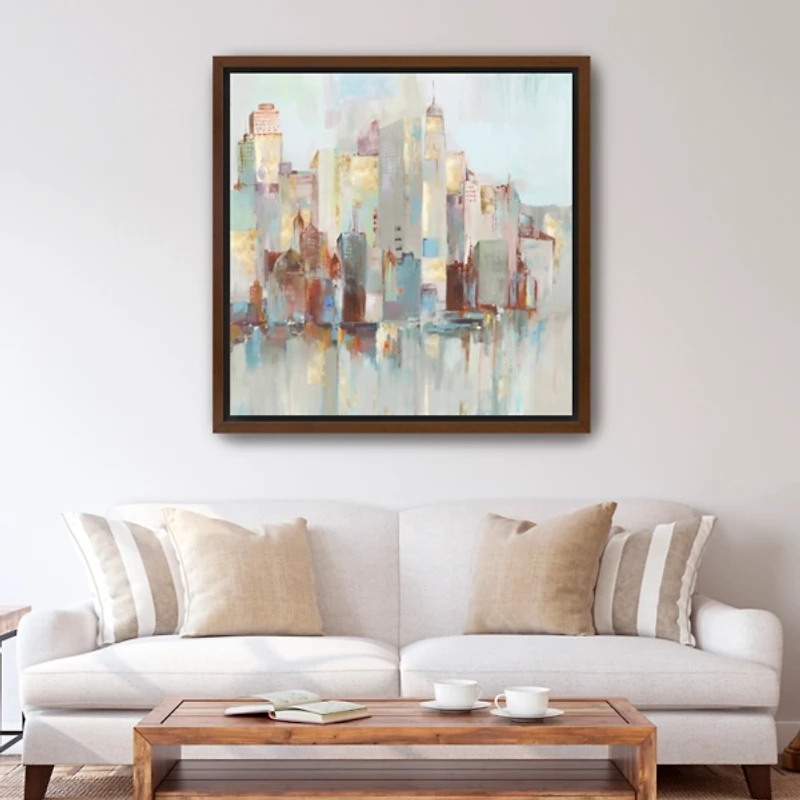 City Escape Framed Canvas Art Print, 40x40