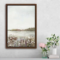 Secret Lake Framed Canvas Art Print