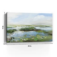 Lily Pond Scene Canvas Art Print
