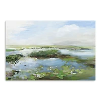 Lily Pond Scene Canvas Art Print, 24x36