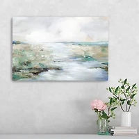 Green Beach Canvas Art Print