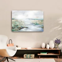 Green Beach Canvas Art Print