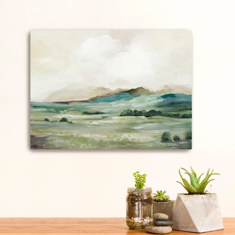 Hillside Greens Canvas Art Print