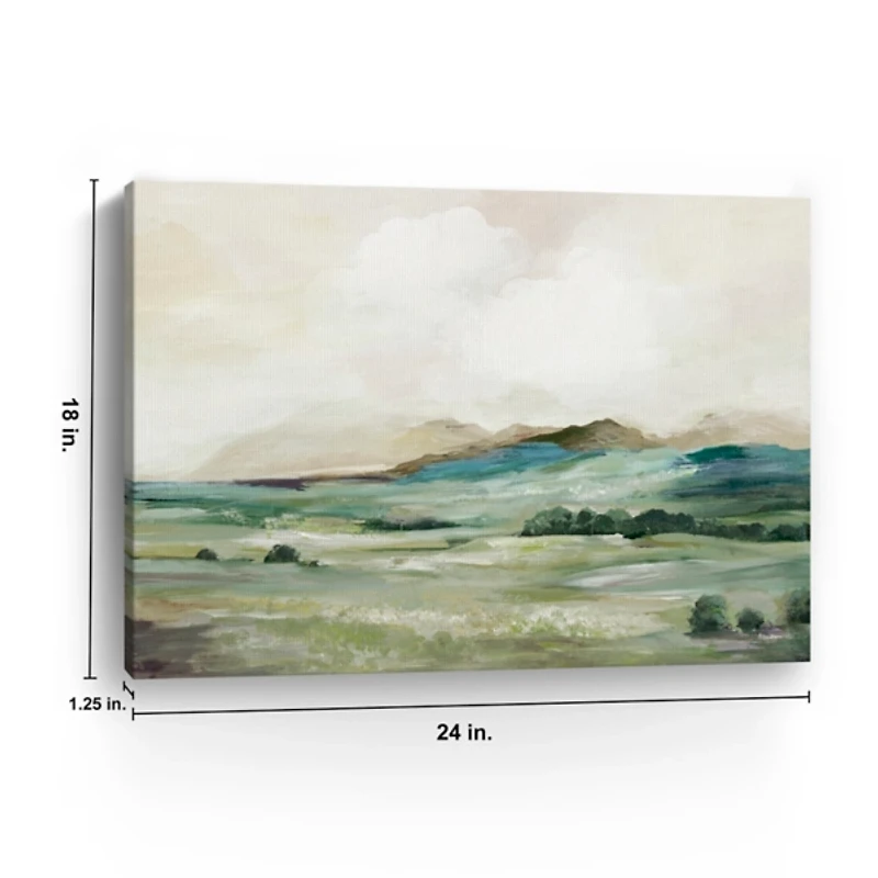 Hillside Greens Canvas Art Print