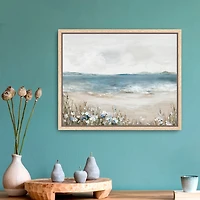 Shoreline Splendor Framed Canvas Art Print