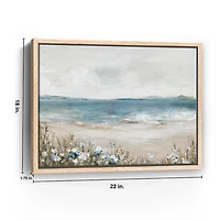Shoreline Splendor Framed Canvas Art Print