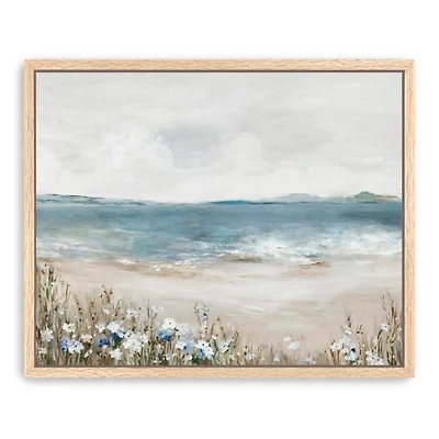 Shoreline Splendor Framed Canvas Art Print