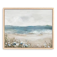 Shoreline Splendor Framed Canvas Art Print