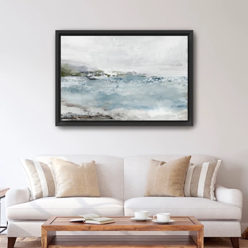 Blue Essence Framed Canvas Art Print, 48x32