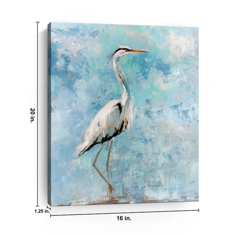 Morning Heron I Canvas Art Print