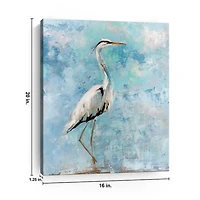 Morning Heron I Canvas Art Print