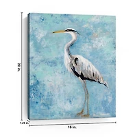 Morning Heron II Canvas Art Print
